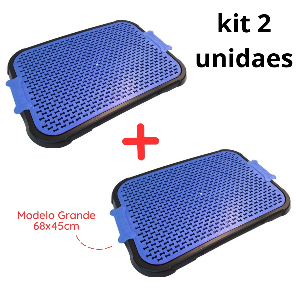 Kit 02 Sanitário Canino Cachorros 68x45cm grande Tapete Higiênico Lavável Para Cachorros Pet Xixi