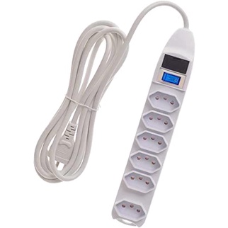 Extensão Elétrica 6 Tomadas Filtro De Linha Bivolt - Luatek filtro linha
