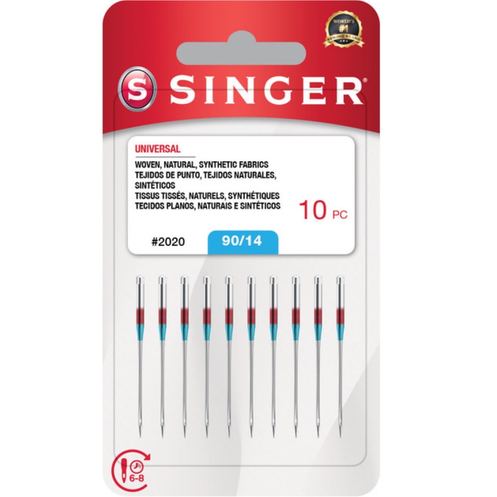 Agulha Singer 90/14 Para Máquina Costura Elgin Superia JX-2050 e Pratika JX-2051