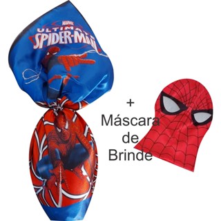 Ovo de páscoa ao leite Homem Aranha 250 gramas + Máscara