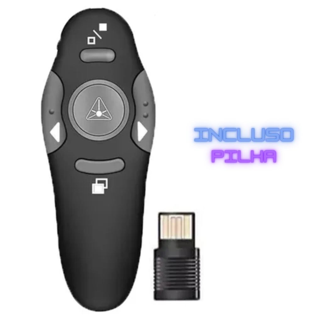 Controle Laser Sem Fio Apresentador De Slides Data Show