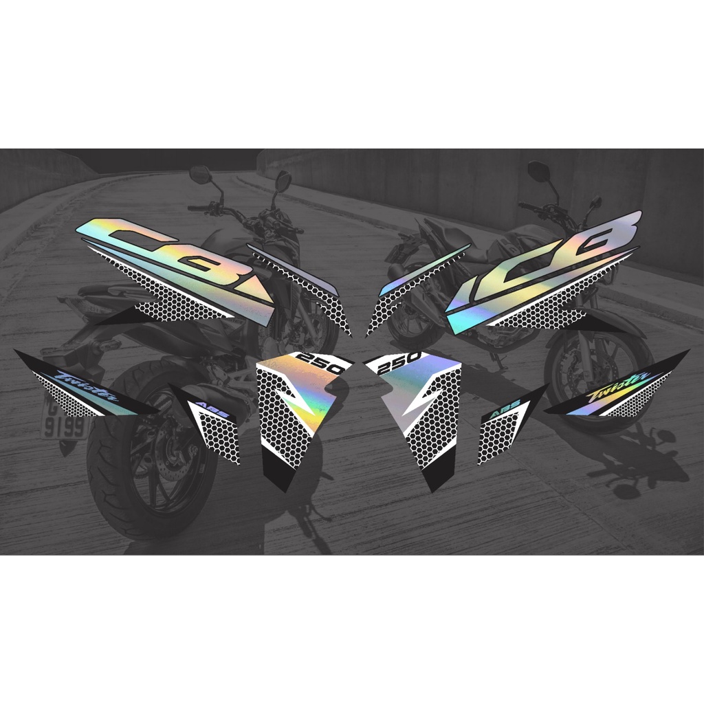 Kit  Adesivos Holograficos CB Twister 2020 *VARIAS CORES* em Oferta na Shopee