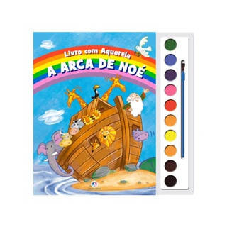 Livro com Aquarela A arca de Noé em Oferta na Shopee