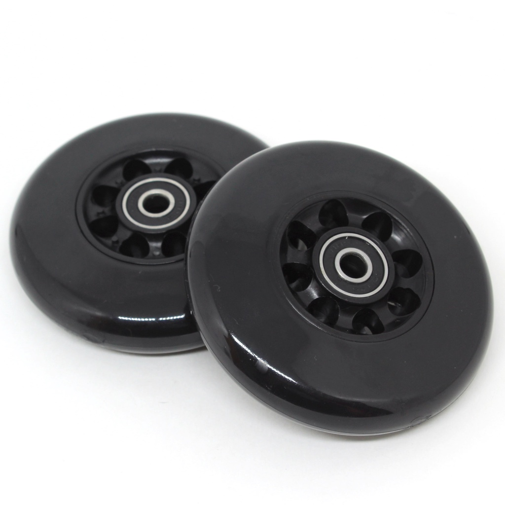 2 Rodas Para Patinete 97mm Com 4 Rolamentos Abec - Preta em Oferta na Shopee