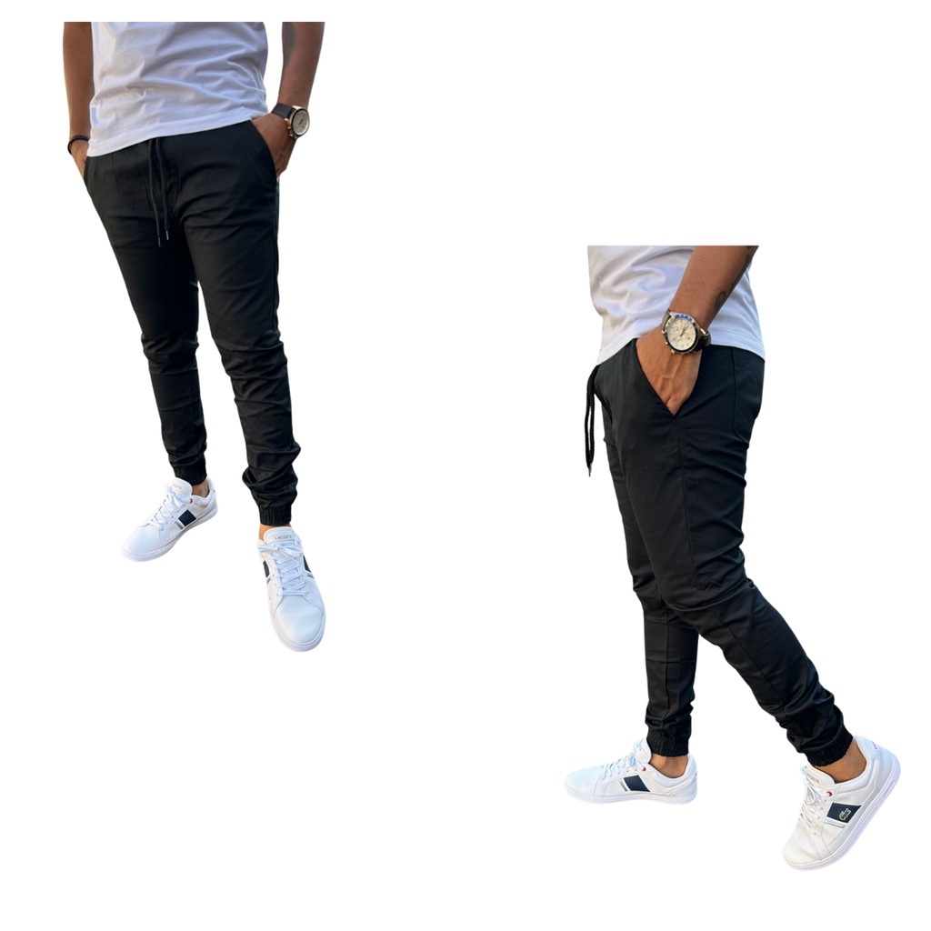 Calça Masculina Jogger Jeans e Sarja c/ lycra Varias Cores Premium OFERTA E NOTA FISCAL