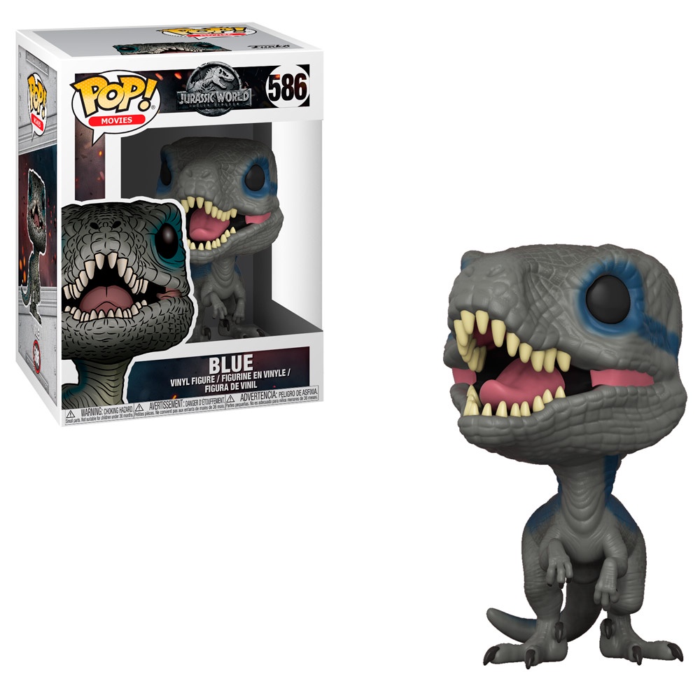 FUNKO POP MOVIES JURASSIC WORLD FALLEN KINGDOM - BLUE 586 NOVO ORIGINAL