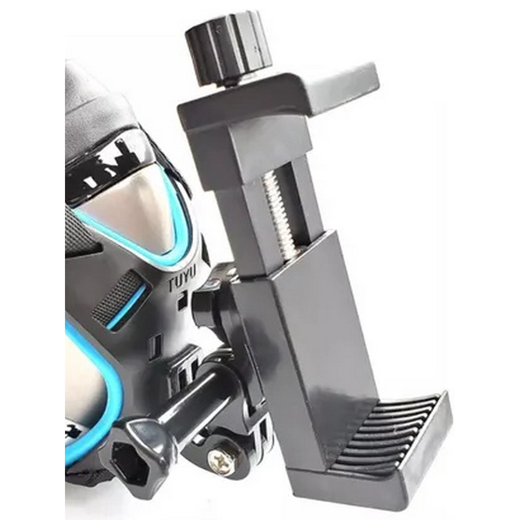 Suporte Capacete Moto Câmera Celular Galaxy Gopro Ios Queixo