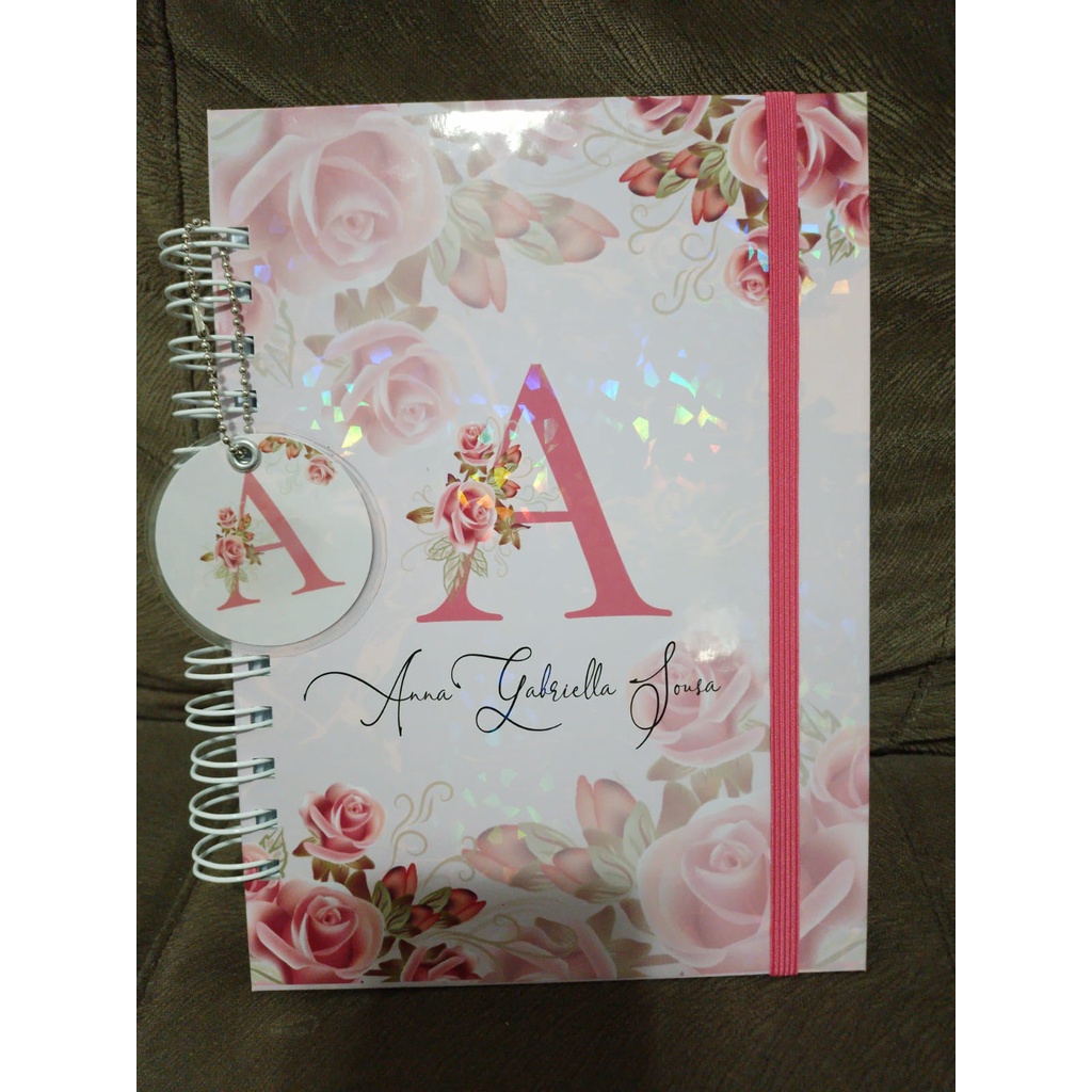 Caderno Personalizado com inicial