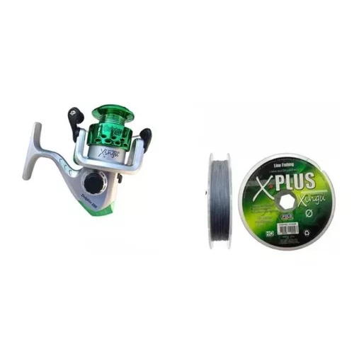 Molinete Xingu Dolphin 200+ Linha 100m Multifilamento 0,23mm