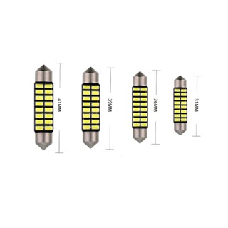 1 Lâmpada Super Led Torpedo CANBUS 16 Leds 31/36/ 39/41mm Para Teto Luz Placa Porta Malas 12v