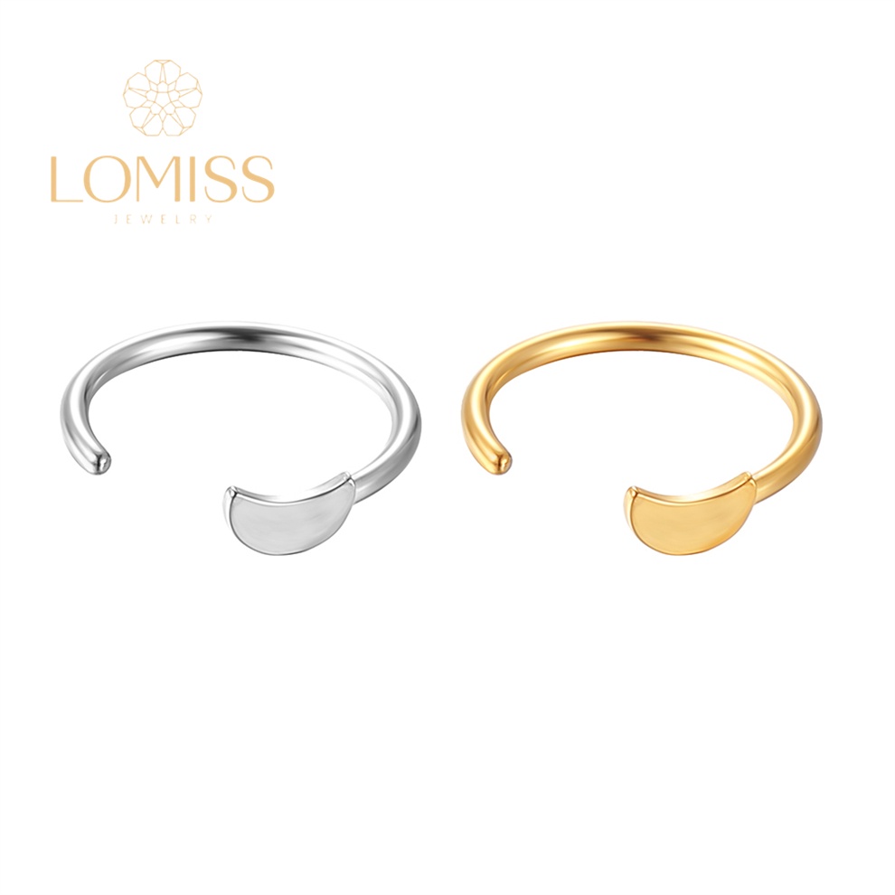 Piercing G-Ring Aço Cirúrgico Pvd Lua O.8x8mm《Lomiss Piercing》 em Oferta na Shopee
