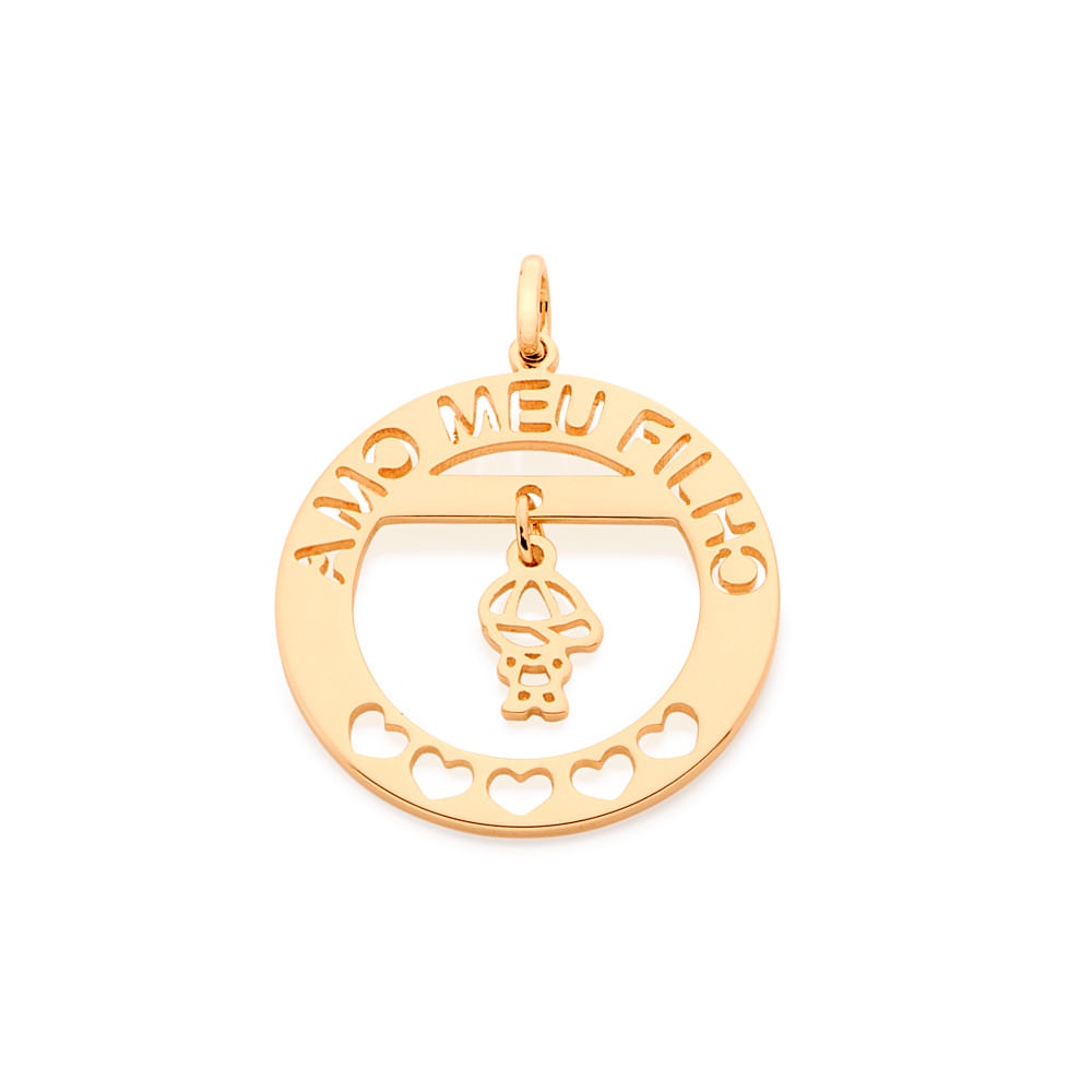 Pingente Rommanel Amo Meu Filho com 1 um Menino - 542089 em Oferta na Shopee