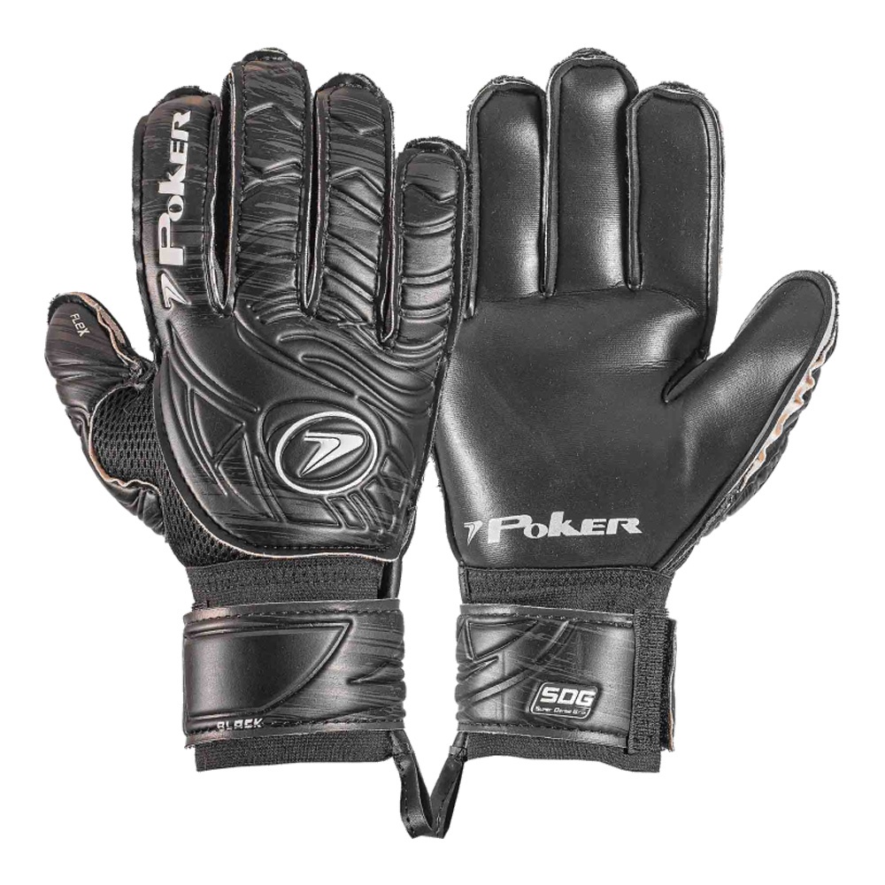 Luva Goleiro Campo Poker Black Semi Profissional Original