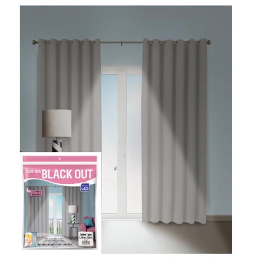Cortina Black Out Pvc 1,4 X 2m - Cinza