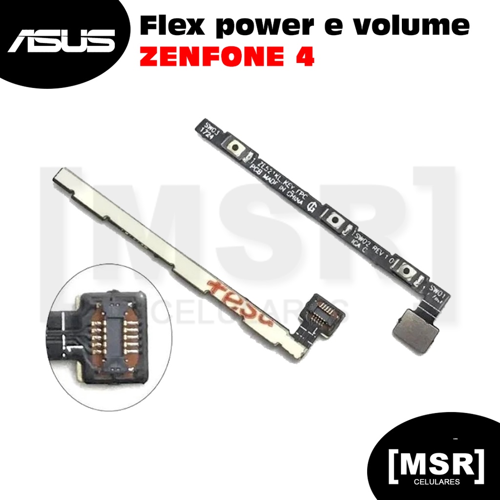 Flex power e volume celular ASUS modelo ZENFONE 4