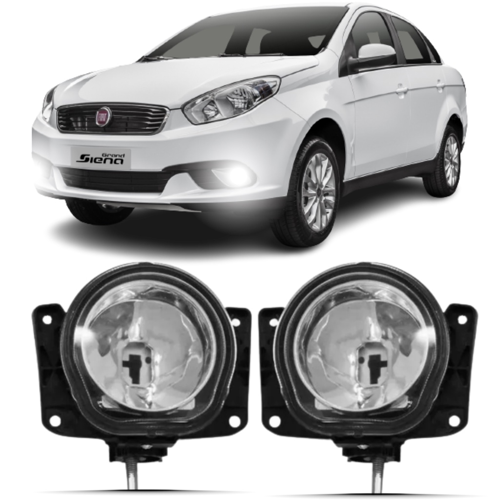 Par Farol Milha Fiat Grand Siena 2012 2013 2014 2015 2016 2017 2018 em Oferta na Shopee