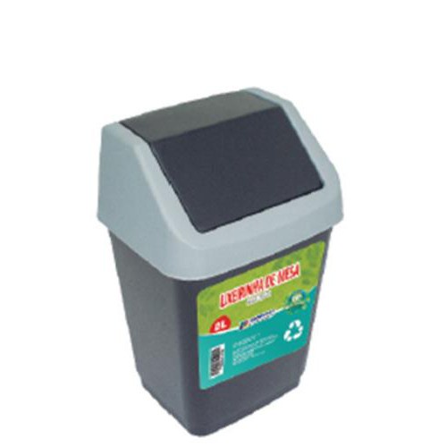 Lixeira Basculante Pia 2 Litros Tampa Plastica Compacta Cozinha Banheiro