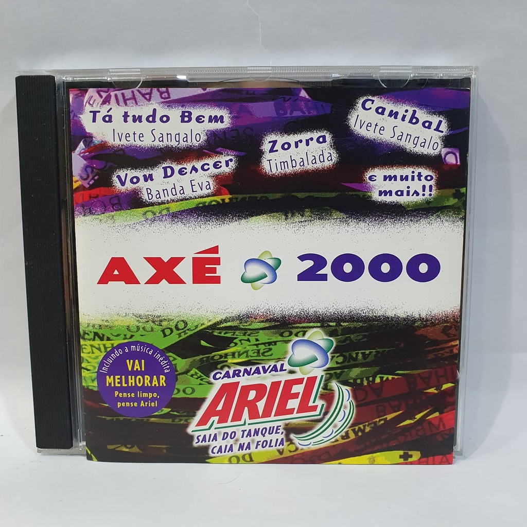 CD Promo Ariel - Axé 2000 - Bruno Simpson Ivete Banda Eva Cheiro de Amor Timbalada Terra Samba