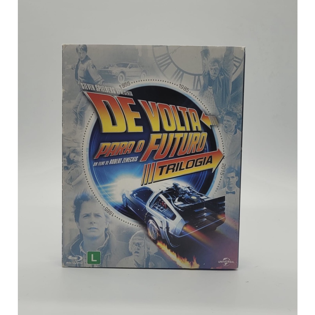 Blu Ray Trilogia De Volta Para O Futuro SEMINOVO