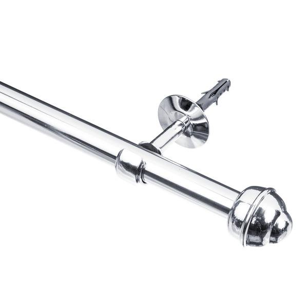 KIT Varão Cromado 19mm x 1,50m Ideal para Sala Quarto Cozinha Compatível com Cortina Persiana Voil Blecaute em Oferta na Shopee