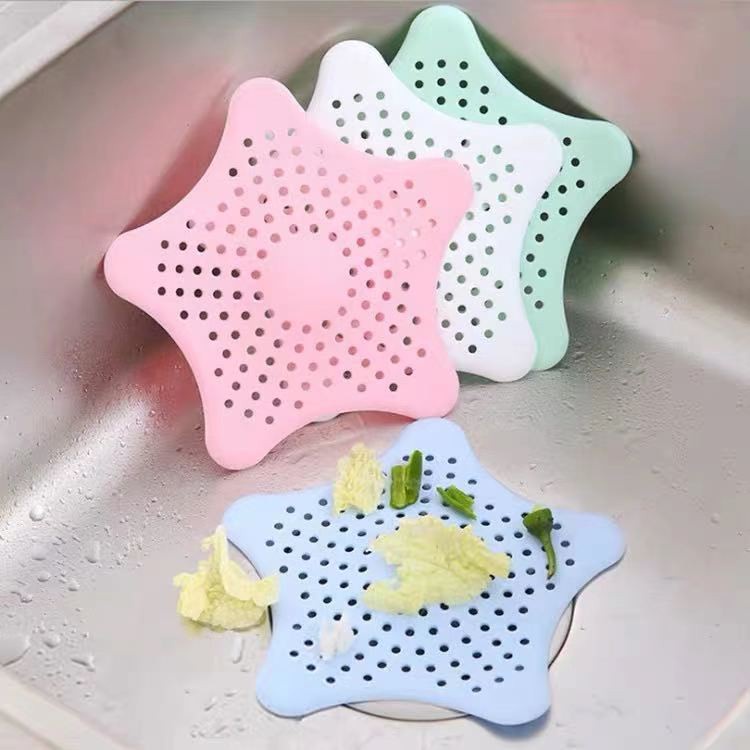 Ralo Tampa De Silicone Estrela Com Ventosa Ralo Banheiro Pia Cor Sortido