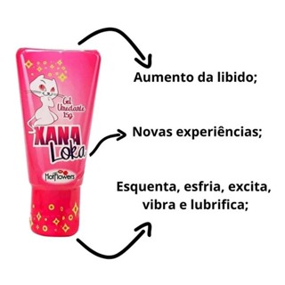 Xana Loka Gel Excitante Feminino 15g Hot Flowers Sex Shop