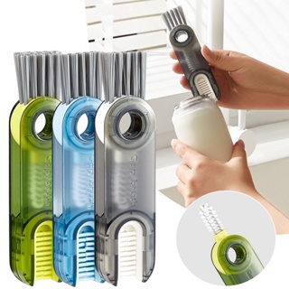 Escova Limpador 3 em 1 Dobravel Bico Garrafa Mamadeira/Escova De Limpeza Multiuso 3 Em 1 De Lacunas De Garrafas em Oferta na Shopee