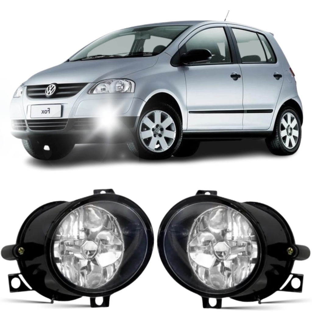 Farol Milha Volkswagen Fox 2003 2004 2005 2006 2007 2008 2009 2010 Auxiliar em Oferta na Shopee