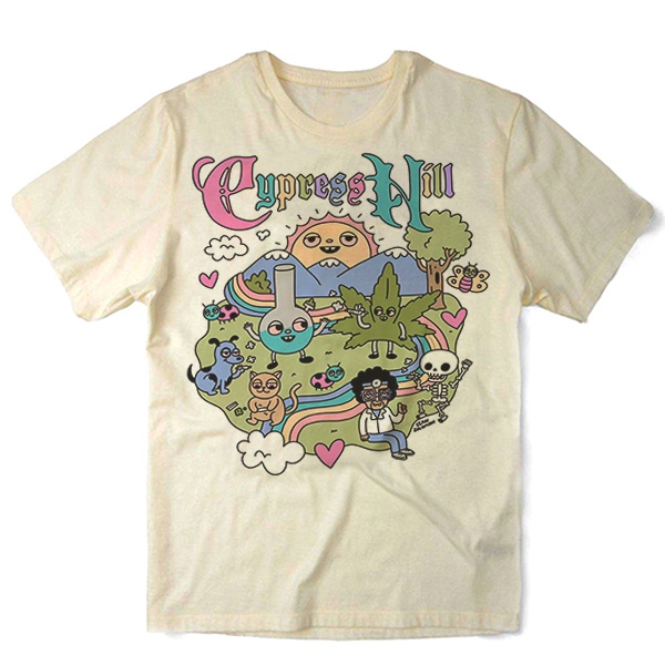 Camiseta Algodao Cypress Hill Hip Hop Rap Banda Cute Engraçada