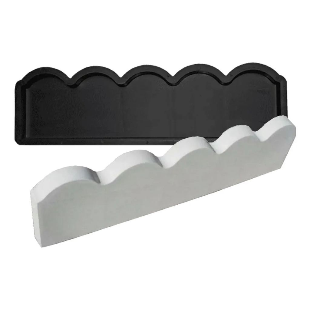 Fôrma Guia De Jardim Ondulada Meio Fio 80x20x4cm - Fp105 - Brasfort