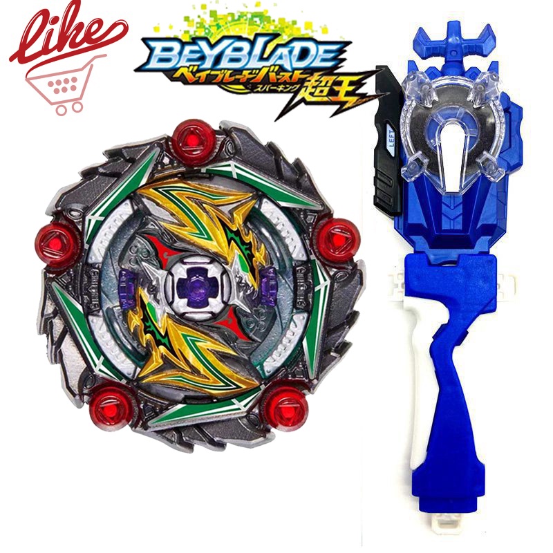 Beyblade Burst Flame B-164 Curse Satan Super King with LR Spark Launcher Handlebar Set Beyblade Toys for Children