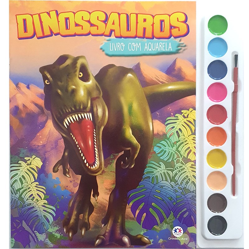 Dinossauros | Aquarela em Oferta na Shopee