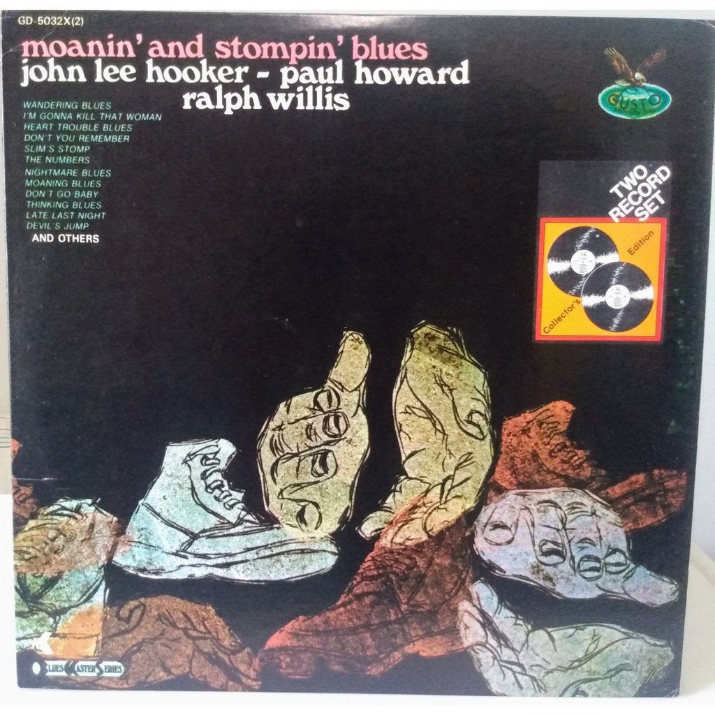 Lp - John Lee Hooker, Paul Howard, Ralph Willis - Moanin´and Stompin´ Blues - Imp 1976