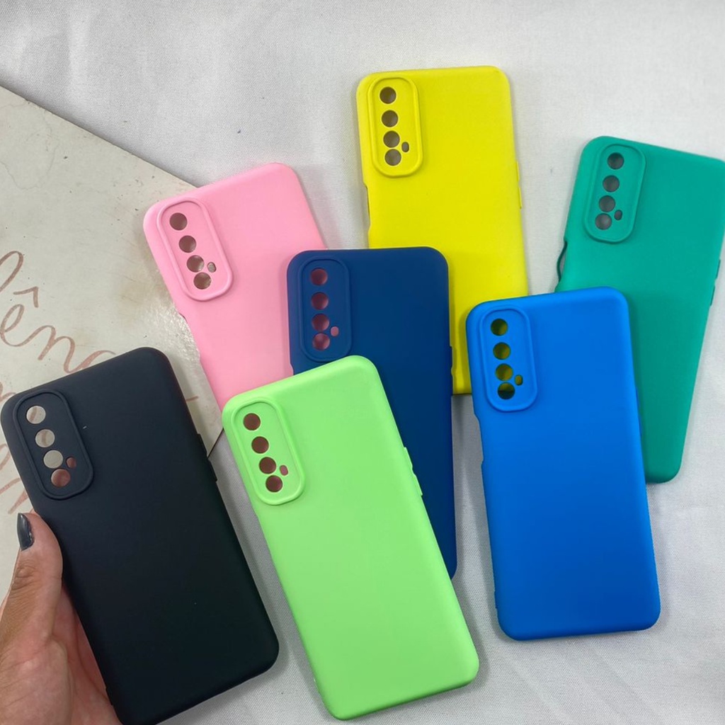 Capa Realme 7 Silicone Aveludada Proteção Câmera Cores Capinha Custo Beneficio