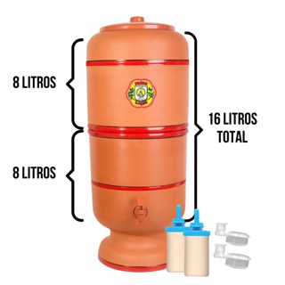 Filtro de Barro São Pedro 8 Litros Vela Tradicional