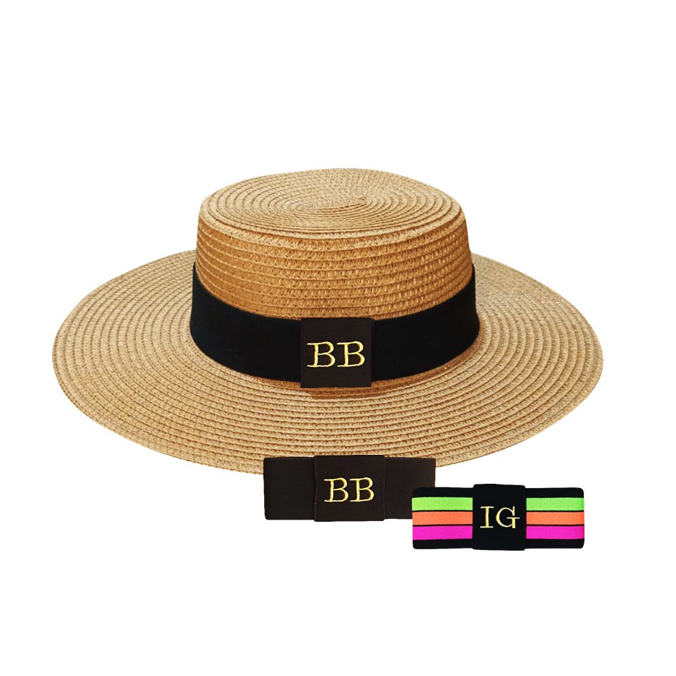 CHAPÉU PARIS FLEXÍVEL DOBRÁVEL PERSONALIZADA PRAIA 2 FAIXAS