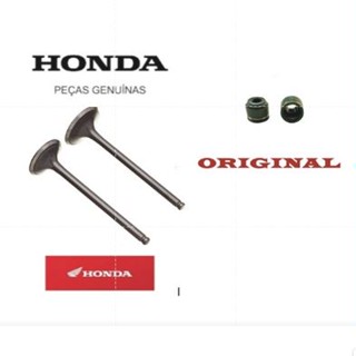 Kit válvula de admissão e escape + Retentores Cg 150 Titan 150 Fan 150 Bros 150 Original Honda