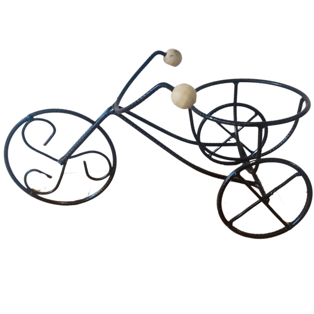 Bicicleta de Mesa Porta Vaso, Floreira rustica de mesa