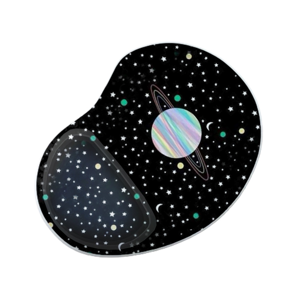 Mouse Pad Ergonomico Gota Planeta Universo Estrelas