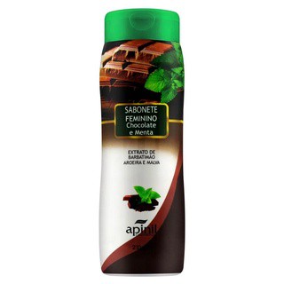 Sabonete Íntimo Feminino Refrescante Chocolate e Menta - 210ml Apinil - Ameniza odores