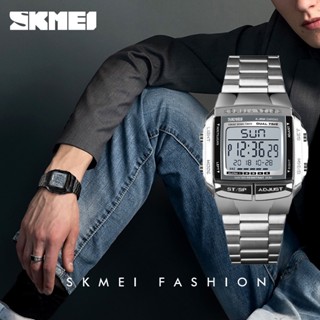 Relógio Esportivo Masculino SKMEI 1381 Digital Despertador Contagem Regressiva De Vidro De Mostrador Grande Espelho Moda Relogio Exterior