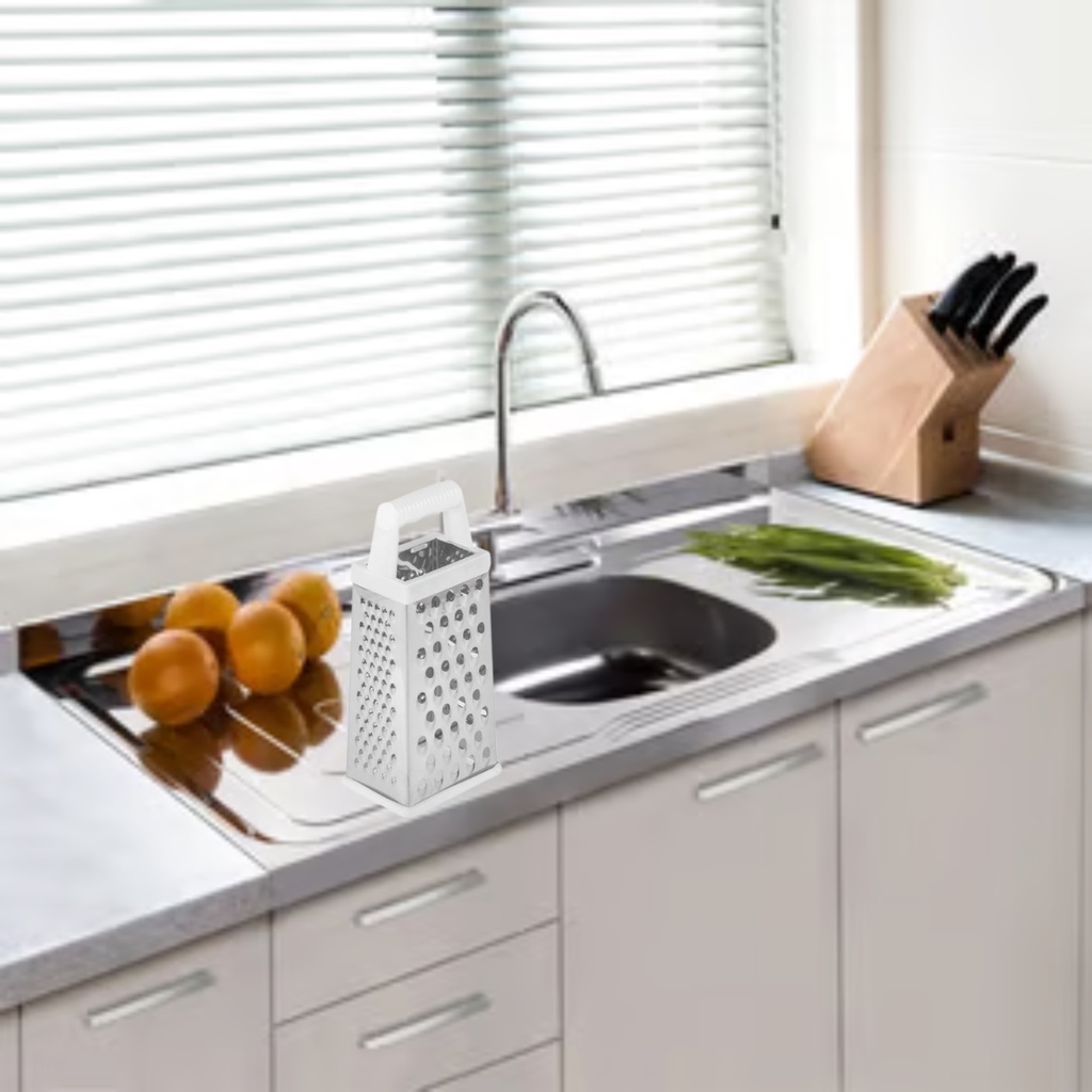Ralador Fatiador Manual Inox Alça Queijo Legumes 4 Faces em Oferta na Shopee