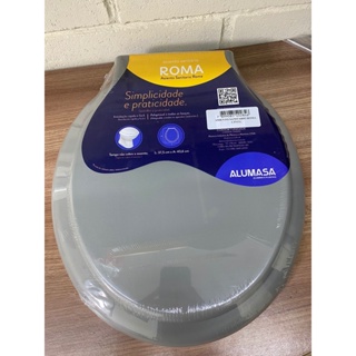 Tampa Vaso Assento Sanitário Roma Alumasa Cinza em Oferta na Shopee