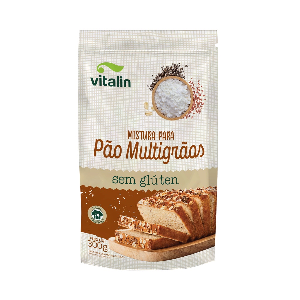 Massa Pão Multigrãos Integral 300G Vitalin