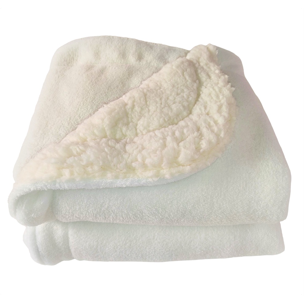 Cobertor Para Bebê Manta Soft Com Sherpa,90x90cm, ideal Para Recém Nascido em Oferta na Shopee