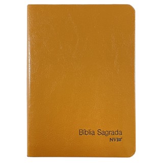 Bíblia Slim Compacta | NVI | Capa Caramelo