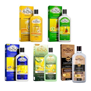 Shampoo Tio Nacho Engrossador / Clareador / Reconstrutor / Fortalecedor / Purificador Lançamento 415ml - 1 Unidade