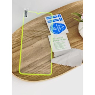 Película de Vidro com Borda Fluorescente Neon Noturna Luminosa Para Celular Para Para Compatível A32 4G