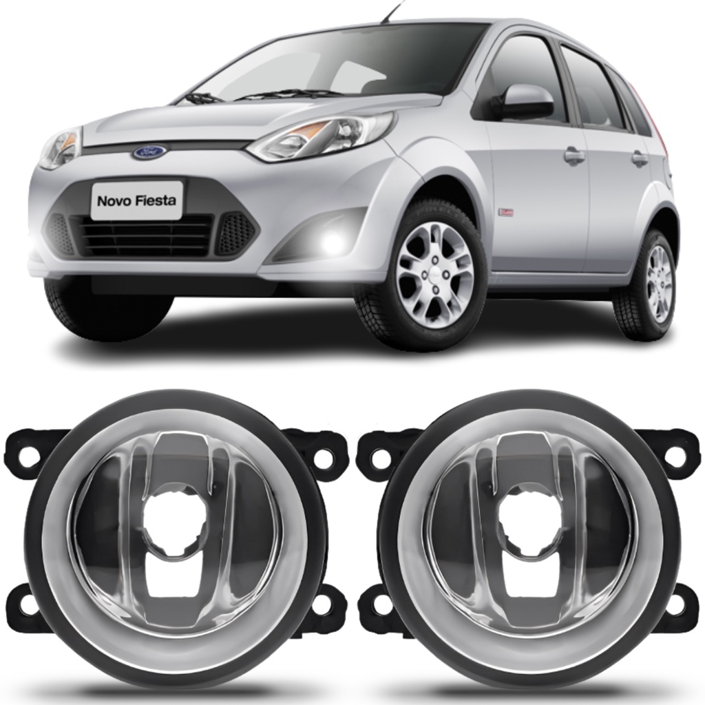 Par Farol Milha Ford Fiesta 2011 2012 2013 2014 em Oferta na Shopee