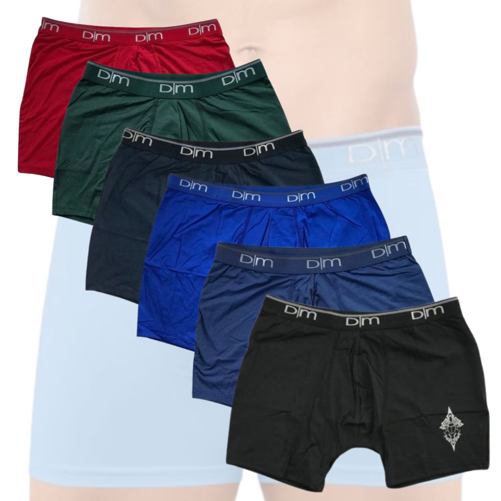 Uma Cueca Box Boxer em Microfibra com Elástico Personalizado Dom Marco 8505 em Oferta na Shopee